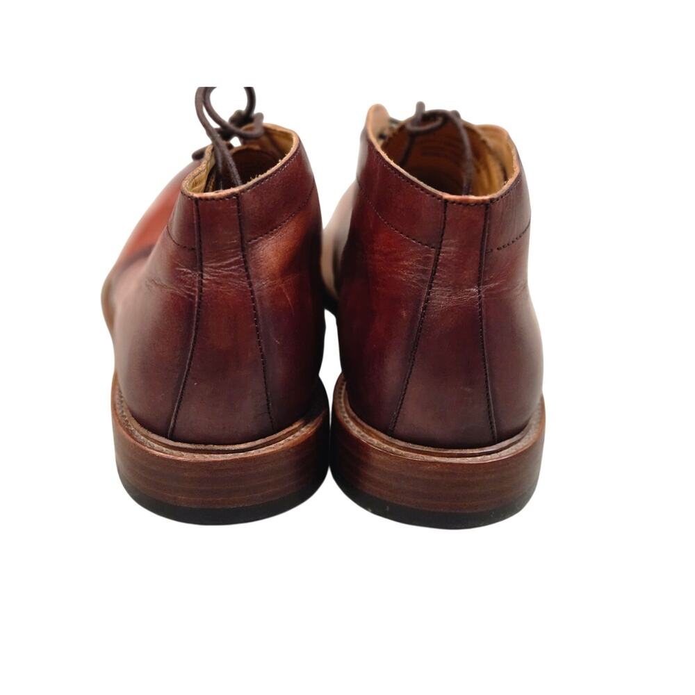 Curatore Vero Cuoio Men's Leather Chukka Boots Color: Cognac Brown Size:11 - Picture 4 of 6